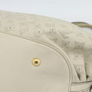 LOUIS VUITTON Punching Mahina XL Tote Bag Leather Beige M93978 LV Auth am11926V-15