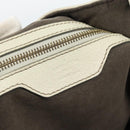 LOUIS VUITTON Punching Mahina XL Tote Bag Leather Beige M93978 LV Auth am11926V-17