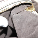 LOUIS VUITTON Punching Mahina XL Tote Bag Leather Beige M93978 LV Auth am11926V-11