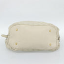 LOUIS VUITTON Punching Mahina XL Tote Bag Leather Beige M93978 LV Auth am11926V-5