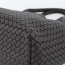 BOTTEGA VENETA INTRECCIATO Cabas PM Tote Bag Leather Dark Brown Auth am11927SM-9