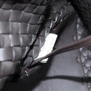 BOTTEGA VENETA INTRECCIATO Cabas PM Tote Bag Leather Dark Brown Auth am11927SM-11