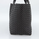 BOTTEGA VENETA INTRECCIATO Cabas PM Tote Bag Leather Dark Brown Auth am11927SM-3