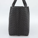 BOTTEGA VENETA INTRECCIATO Cabas PM Tote Bag Leather Dark Brown Auth am11927SM-4