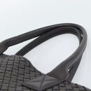 BOTTEGA VENETA INTRECCIATO Cabas PM Tote Bag Leather Dark Brown Auth am11927SM-8