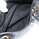 Chloe Paddington Hand Bag Leather Black Gold Silver Auth am11929M-27