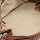 Chloe Paddington Hand Bag Leather Brown Gold Silver Auth am11930V-18