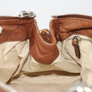 Chloe Paddington Hand Bag Leather Brown Gold Silver Auth am11930V-20
