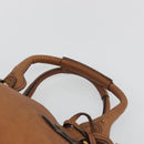 Chloe Paddington Hand Bag Leather Brown Gold Silver Auth am11930V-8