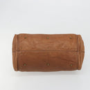 Chloe Paddington Hand Bag Leather Brown Gold Silver Auth am11930V-9