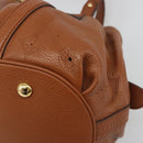 LOUIS VUITTON Mahina Runner PM Hand Bag Leather Brown M97052 LV Auth am11933V-8