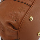 LOUIS VUITTON Mahina Runner PM Hand Bag Leather Brown M97052 LV Auth am11933V-15