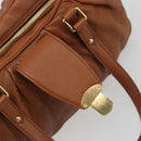 LOUIS VUITTON Mahina Runner PM Hand Bag Leather Brown M97052 LV Auth am11933V-20
