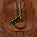 LOUIS VUITTON Mahina Runner PM Hand Bag Leather Brown M97052 LV Auth am11933V-21