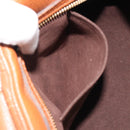 LOUIS VUITTON Mahina Runner PM Hand Bag Leather Brown M97052 LV Auth am11933V-25