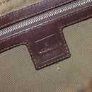FENDI Zucca Canvas Mamma Baguette Shoulder Bag Black Brown Silver Auth am11936V-21
