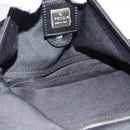 FENDI Mamma Baguette Hand Bag Cotton jersey Black Silver Auth am11937A-11