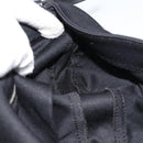 FENDI Mamma Baguette Hand Bag Cotton jersey Black Silver Auth am11937A-19