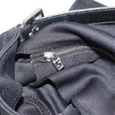 FENDI Mamma Baguette Hand Bag Cotton jersey Black Silver Auth am11937A-20