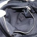 FENDI Mamma Baguette Hand Bag Cotton jersey Black Silver Auth am11937A-21