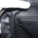 CELINE Macadam Canvas Boston Bag PVC Leather Black Gold Auth am11938V-20