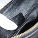 CELINE Macadam Canvas Boston Bag PVC Leather Black Gold Auth am11938V-12