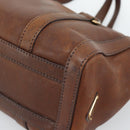 PRADA Ready Lock Tote Bag Leather Brown Gold Auth am11940V-16