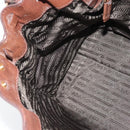 PRADA Ready Lock Tote Bag Leather Brown Gold Auth am11940V-22