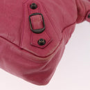 BALENCIAGA The Town Hand Bag Leather 2way Pink 240579 Auth am11942V-16