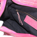 BALENCIAGA The Town Hand Bag Leather 2way Pink 240579 Auth am11942V-26