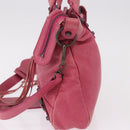 BALENCIAGA The Town Hand Bag Leather 2way Pink 240579 Auth am11942V-3