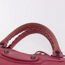 BALENCIAGA The Town Hand Bag Leather 2way Pink 240579 Auth am11942V-8