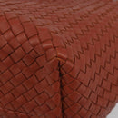 BOTTEGA VENETA INTRECCIATO Cabas MM Tote Bag Leather Brown 115664 Auth am11943SM-11