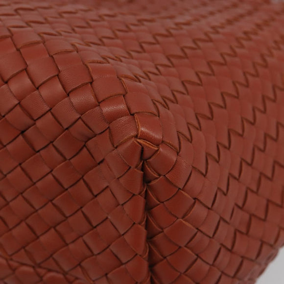 BOTTEGA VENETA INTRECCIATO Cabas MM Tote Bag Leather Brown 115664 Auth am11943SM