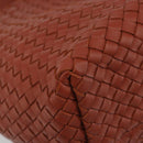 BOTTEGA VENETA INTRECCIATO Cabas MM Tote Bag Leather Brown 115664 Auth am11943SM-12
