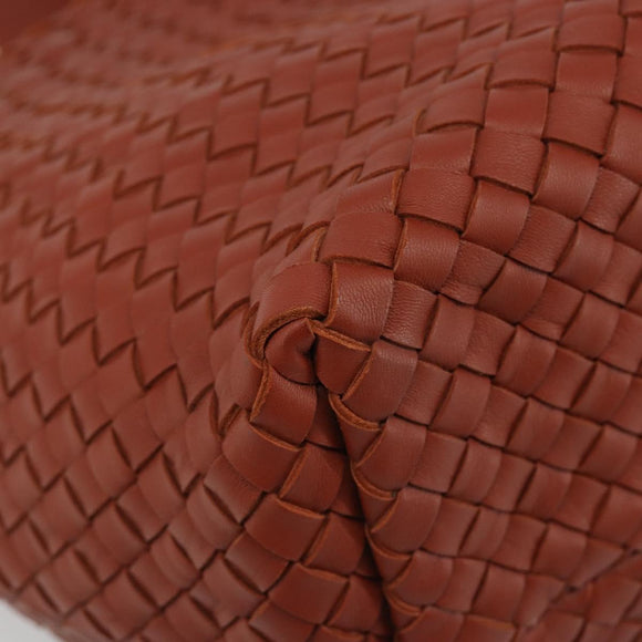 BOTTEGA VENETA INTRECCIATO Cabas MM Tote Bag Leather Brown 115664 Auth am11943SM