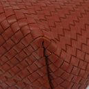 BOTTEGA VENETA INTRECCIATO Cabas MM Tote Bag Leather Brown 115664 Auth am11943SM-13