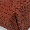 BOTTEGA VENETA INTRECCIATO Cabas MM Tote Bag Leather Brown 115664 Auth am11943SM-14