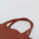 BOTTEGA VENETA INTRECCIATO Cabas MM Tote Bag Leather Brown 115664 Auth am11943SM-8