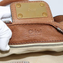 Chloe Paddington Hand Bag Leather Brown Gold Silver Auth am11945V-19