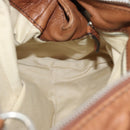 Chloe Paddington Hand Bag Leather Brown Gold Silver Auth am11945V-22