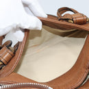Chloe Paddington Hand Bag Leather Brown Gold Silver Auth am11945V-25