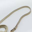 Miu Miu Side Ribbon Hand Bag Leather 2way Beige Gold Auth am11947V-14