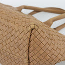BOTTEGA VENETA INTRECCIATO Cabas MM Tote Bag Leather Beige 115664 Auth am11951V-12