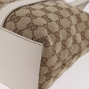 GUCCI GG Canvas Tote Bag Beige Gold 153008 Auth am11952V-17