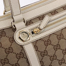 GUCCI GG Canvas Tote Bag Beige Gold 153008 Auth am11952V-18
