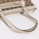 GUCCI GG Canvas Tote Bag Beige Gold 153008 Auth am11952V-7