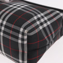 BURBERRY Hand Pouch Nylon Black Silver Auth am11953V-11