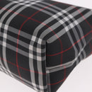 BURBERRY Hand Pouch Nylon Black Silver Auth am11953V-13