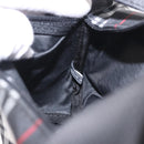 BURBERRY Hand Pouch Nylon Black Silver Auth am11953V-18